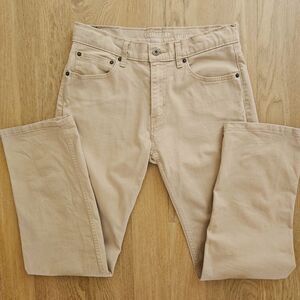 LEVI SIGNATURE S67 Athletic Khaki Brown Jeans Adjustable 29x29 18 Regular BOYS